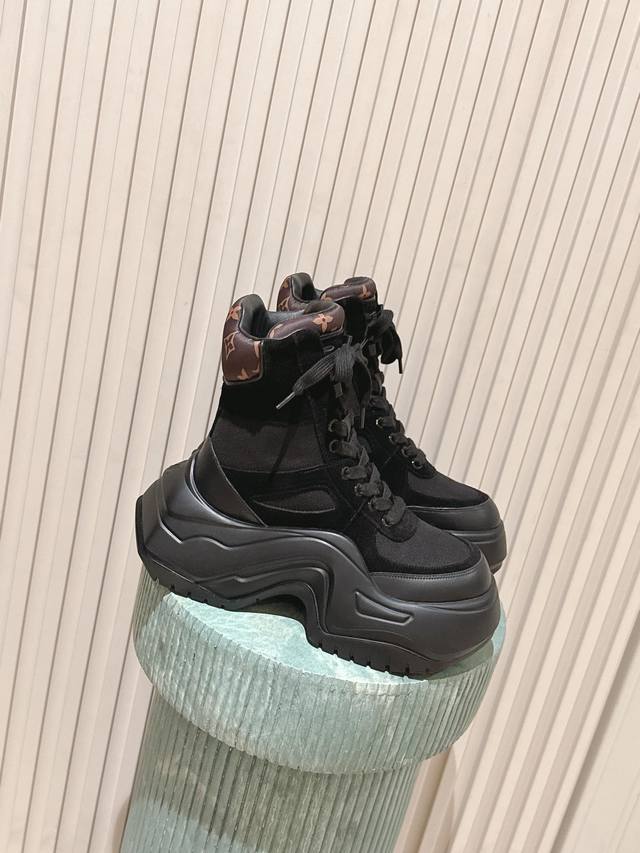 Top Version: Louis Vuitton LV New Dad Boots (Synchronized with Boutique): Thick-