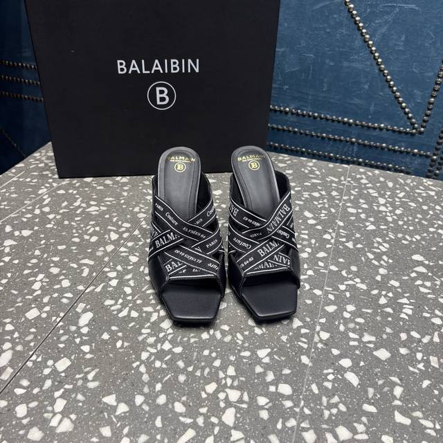 Balmain's Latest Runway Fashion High-Heeled Slippers Balmain, founded in 1945 b
