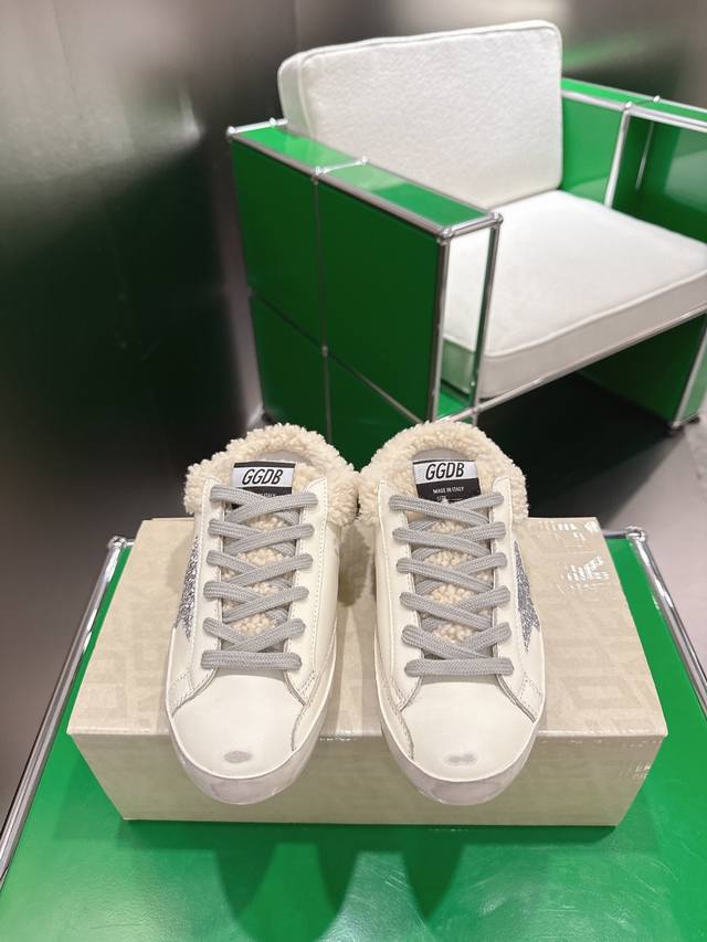 K027 Ggdb Casual Dirty Shoes with Fur Lining Ggdbdb Versatile Two-Way Casual Sho