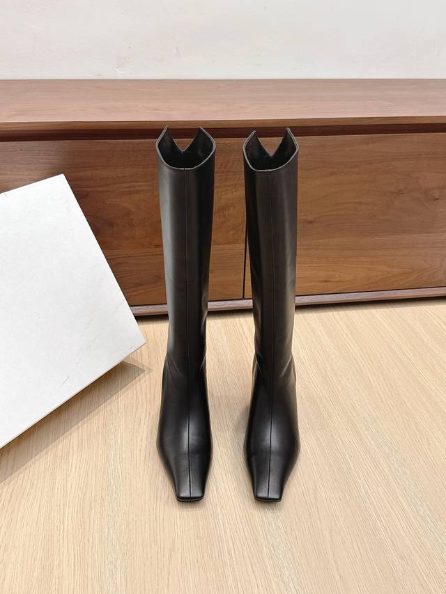 Retailer-grade Khait*25S Autumn/Winter New Minimalist Style Square Toe Flat Heel