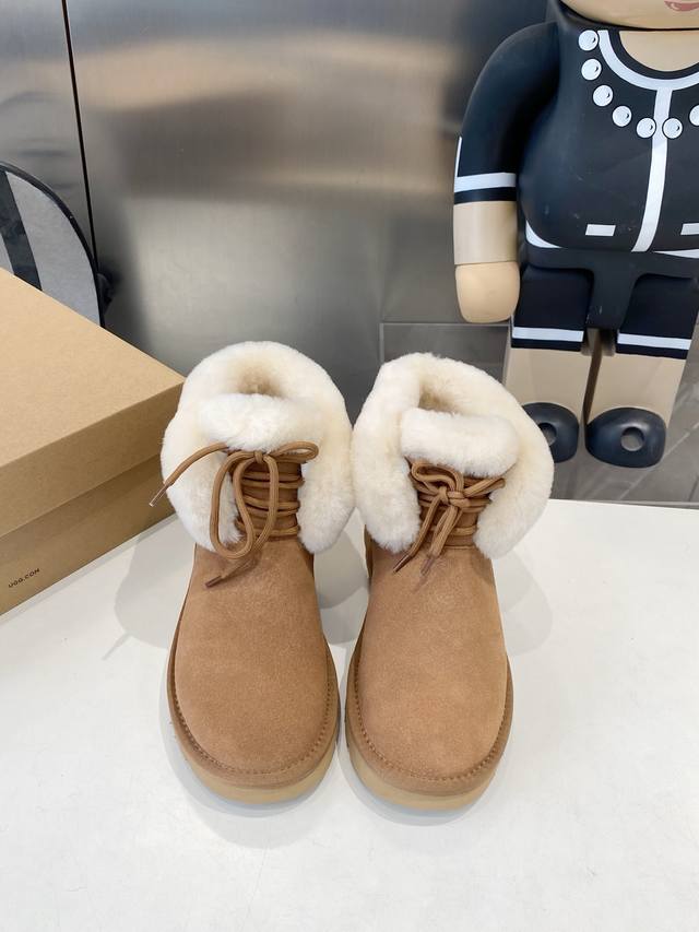 Factory Direct Ugg Autumn New Short Snow Boots/Slip-on Shoes Made with split co