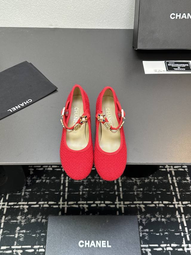 Chanel Mary Jane mid-heel shoes, a must-have for spring and autumn. A goddess-st