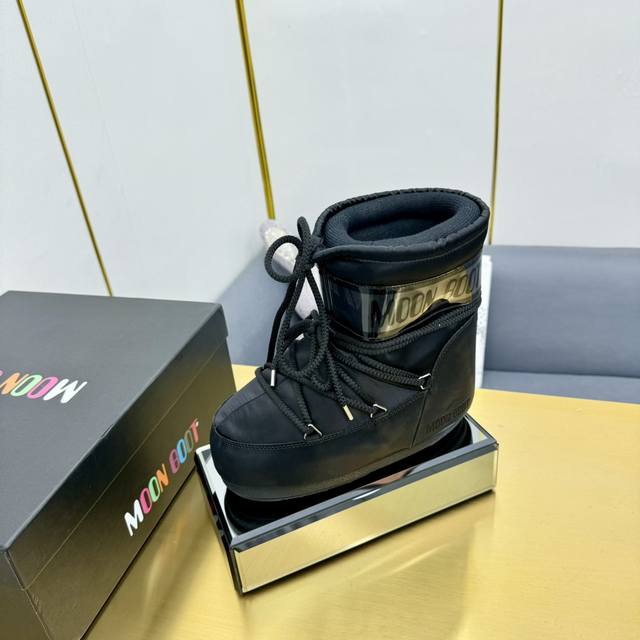 Moon Boots Cloth Ankle Boots Moon Boot 24Ss Autumn/Winter Newest Snow Boot Serie