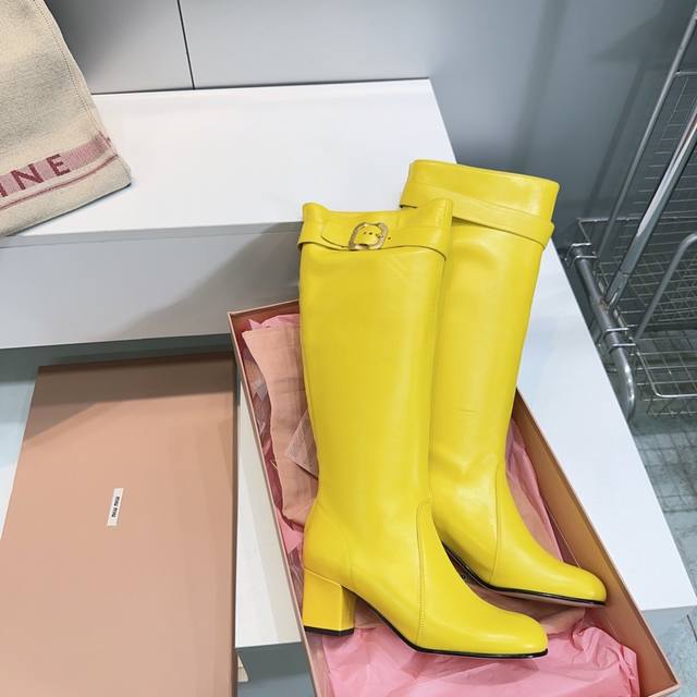 High-quality factory-made long boots! Top-quality Miu Miu 2025 Autumn/Winter ne