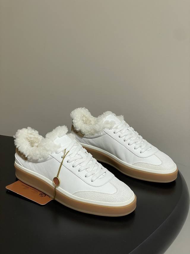 Wool Lined Loro piana Nuoyou Pianya Lp Tennis Walk Couple Sneakers 25S Autumn/Wi