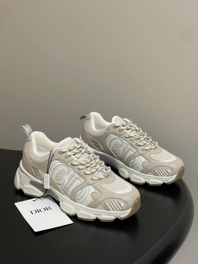 25Ss Early Spring New Dior D-Chrono Sneakers: Latest Colorway, Classic Cd Logo C