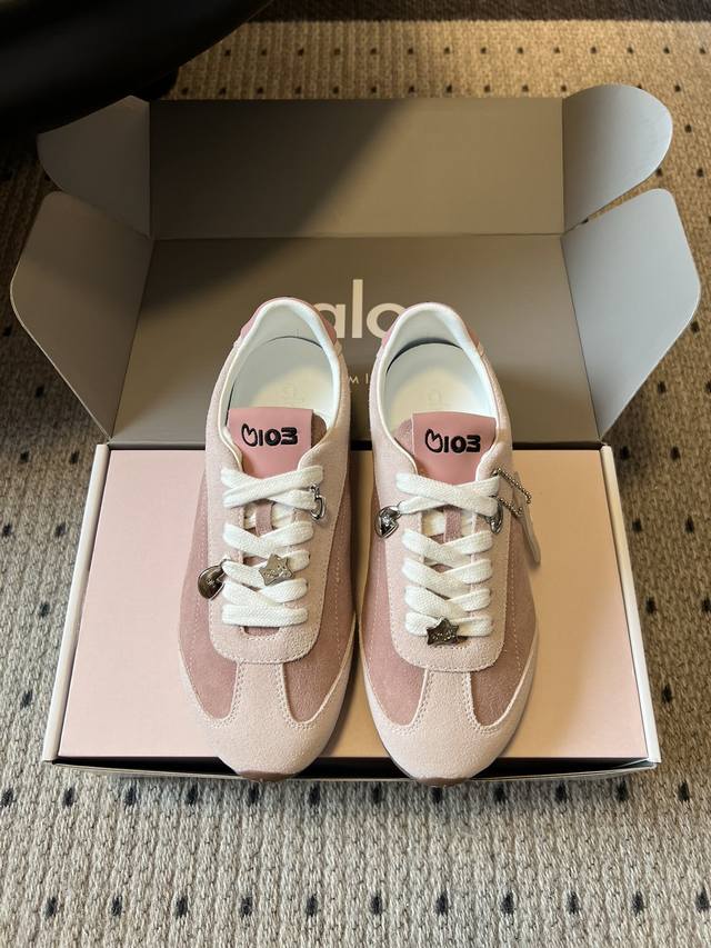 Alo X Jisoo Collaboration Pink German Training Shoes (Retail Price) These are Ge