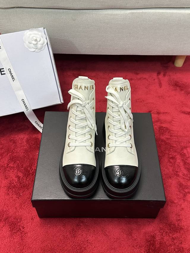 Factory Price p Single Shoes, Canvas Ankle Boots, Fleece Lining 310 Chanel* | C
