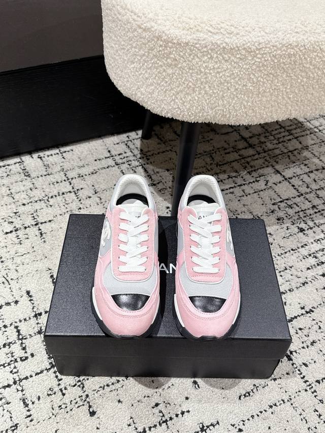 Chanl 25 Fall/Winter New Panda Color-Blocked Casual Sneakers Weird and cute, sol