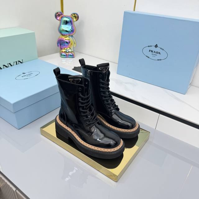 Factory Price High-Quality Version Prada 2025 Autumn/Winter Long Boots Thick-So
