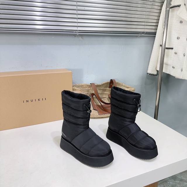 High-quality factory-made platform wool snow boots from the niche trendy brand