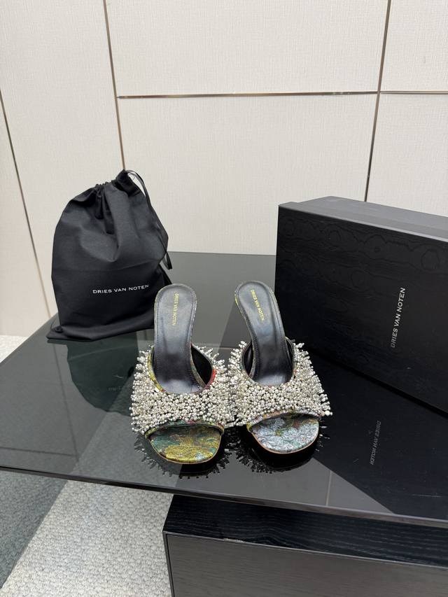 10.5Cm: Dries Van Noten 25Ss New Beaded Women's Shoes Every pair is as beautiful
