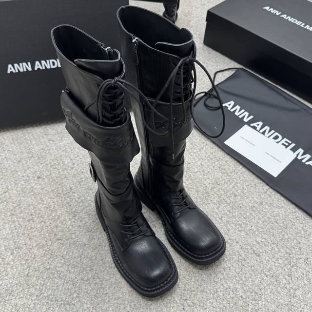Classic Long and Short Style Ann Demeulemeester Official Website Riding Boots Br