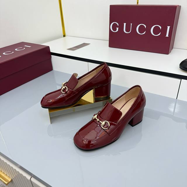 Factory Price pp 2025 Early Autumn New Gucci High-End Boutique Single Shoes V G