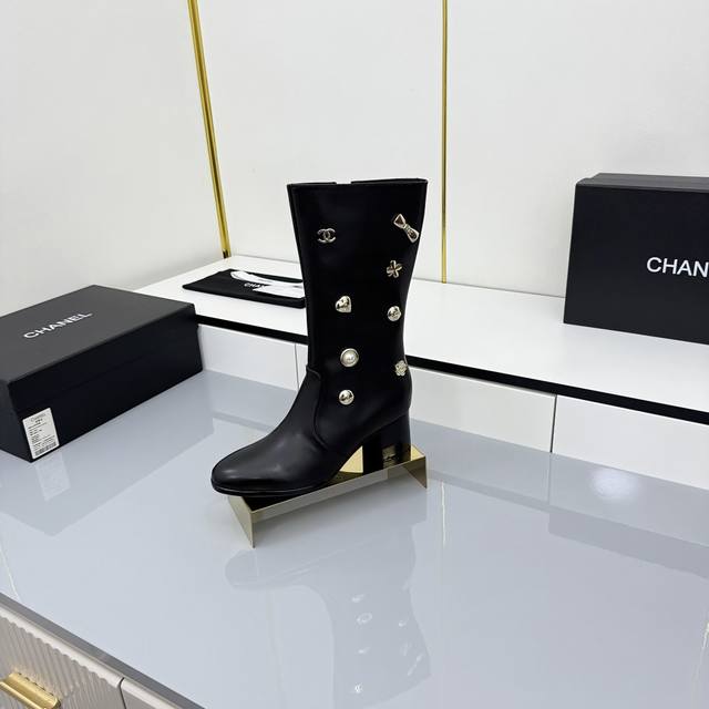 Factory price (pp), rubber sole, leather sole, 25Ss Chanel autumn/winter chunky