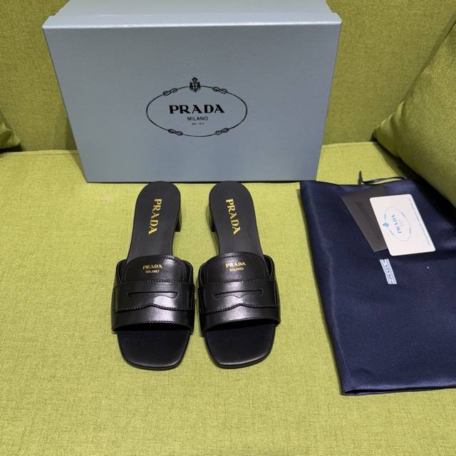 Prada 2025 Spring/Summer New Leather Band Slippers are here! Recommended by maj