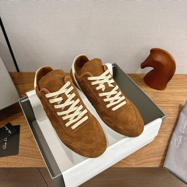 Factory direct women's and men's Rick Owens classic casual German training shoe