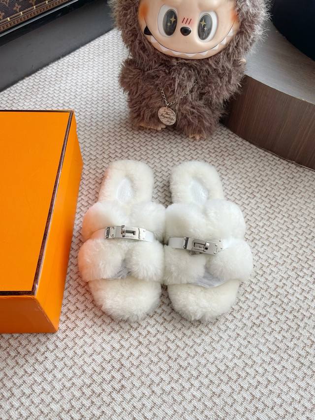 Hermes genuine leather slippers, sourced directly from the original and develop