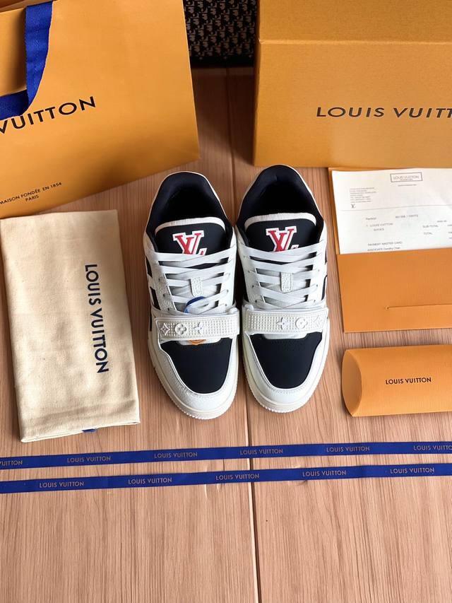 Lv Trainer series shoes are entirely sourced from and developed using authentic