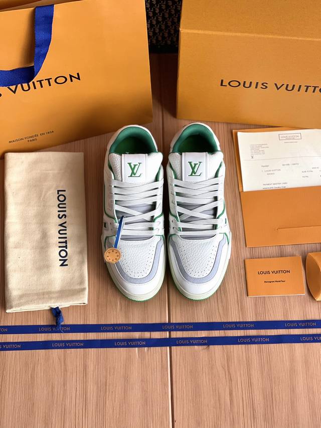 Lv Trainer series shoes are sourced directly from the original manufacturer and