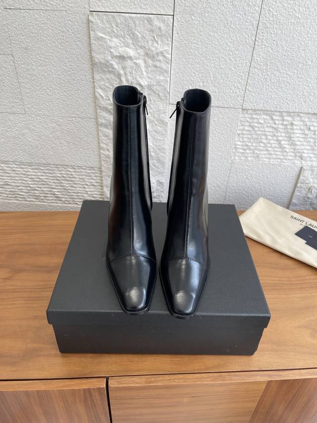 Top Version: Ankle Boots & High Boots Saint Laurent 25Ss Autumn/Winter New Squar