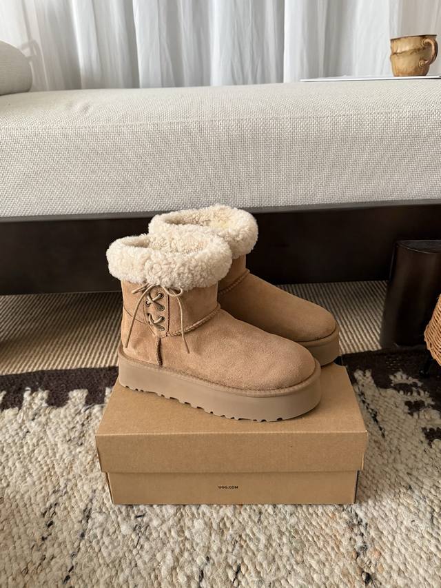 Teddy Bear Bow Snow Boots The sweetness of the bow is so Thick sole, invisible