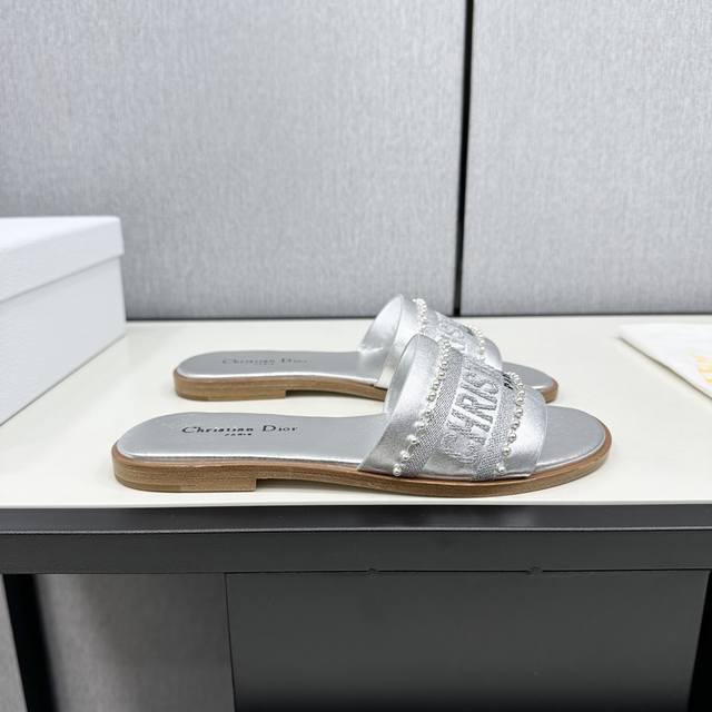 D Brand 2025 Dway Spring/Summer New Women's One-Strap Sandals, Color Block, Cd L