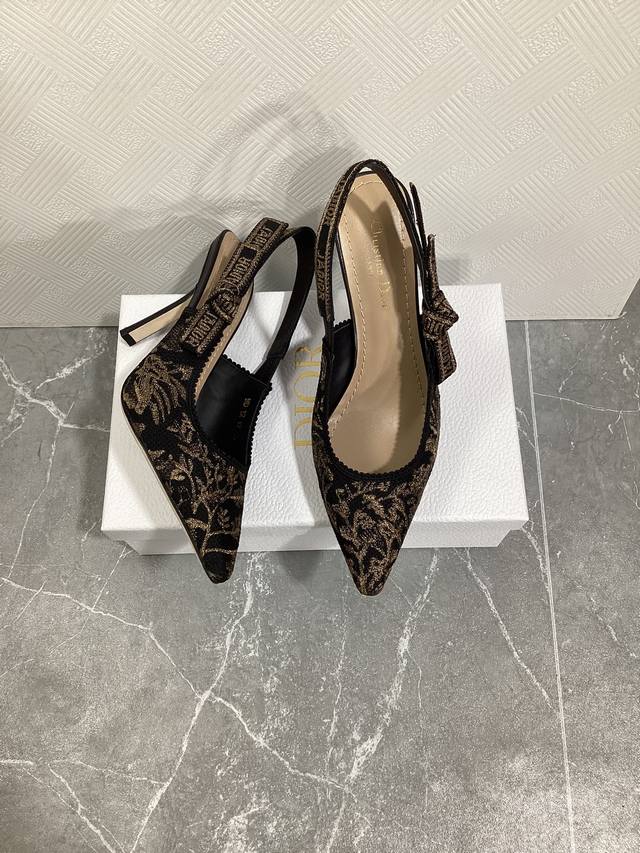 Factory direct price J'Adior Ribbon Backless Sandals Dior Spring/Summer Newest