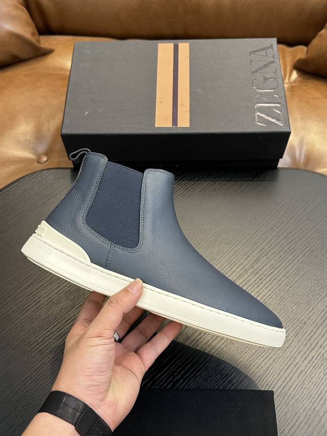 Hot Selling Item These Triple Stitch high-top sneakers are crafted from supple s