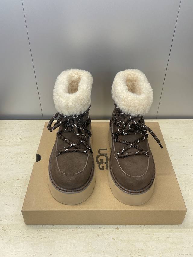 Factory direct price Ugg 2025 Autumn/Winter New Style Cold-proof Warm Lace-up F