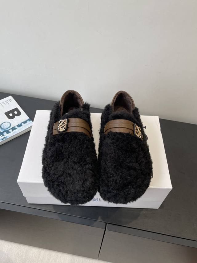 Loewe 25Ss Autumn/Winter New Slip-on Birkenstock Snow Boots Extremely comfortabl