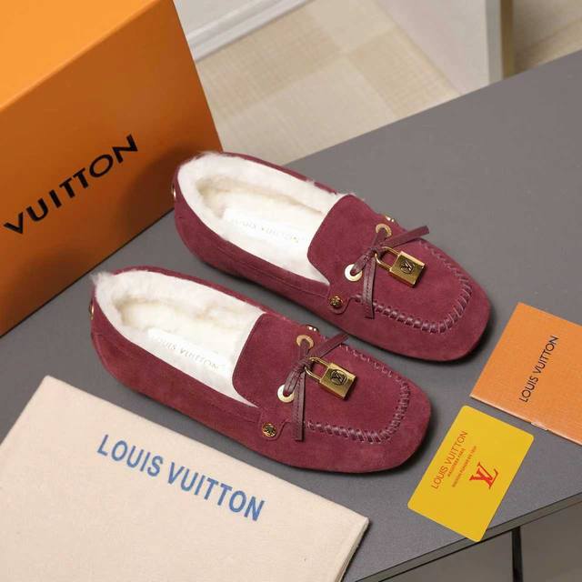 Hot Item from Official Stores Fur Shoes Louis Vuitton LV Louis Vuitton On Fw25 N