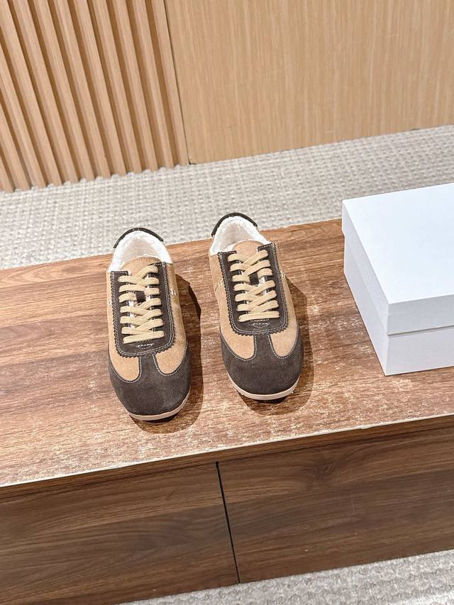Dongguan-made The Row Minimalist Color-Blocked Lace-Up Casual Shoes, Mauritian