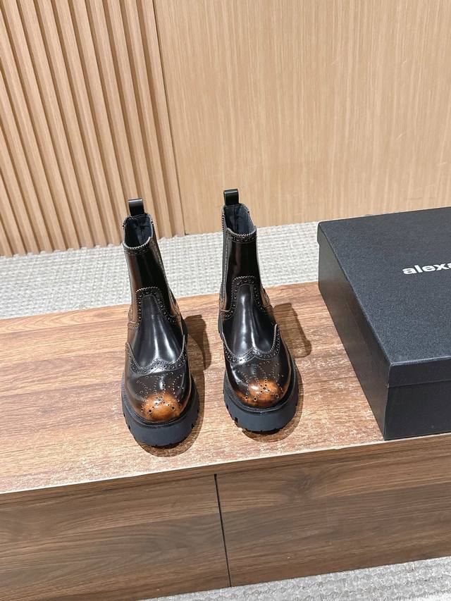 Alexander Wang Brogue Chelsea Boots These boots combine traditional brogue detai