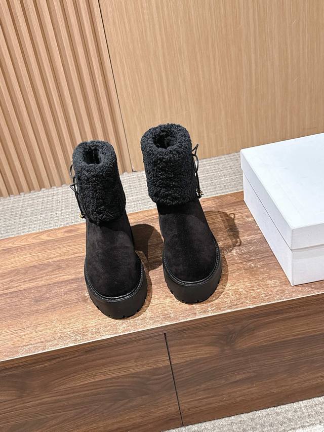 Celine's New Martin Boots, Cotton Boots, Snow Boots Series, Original Fur-lined