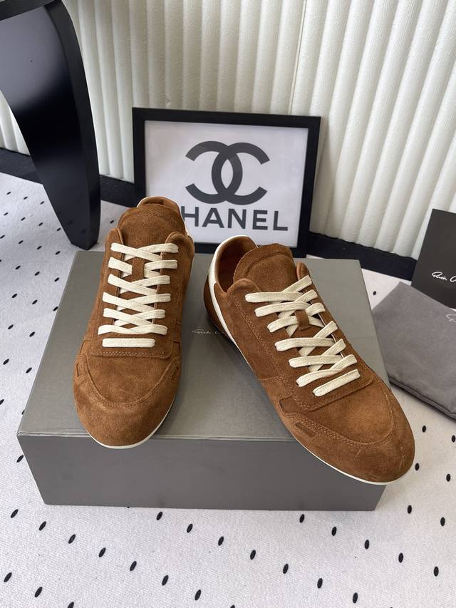 Men's Size 10 Rick Owens Couple Casual Shoes, High-Quality Version, Classic Sty