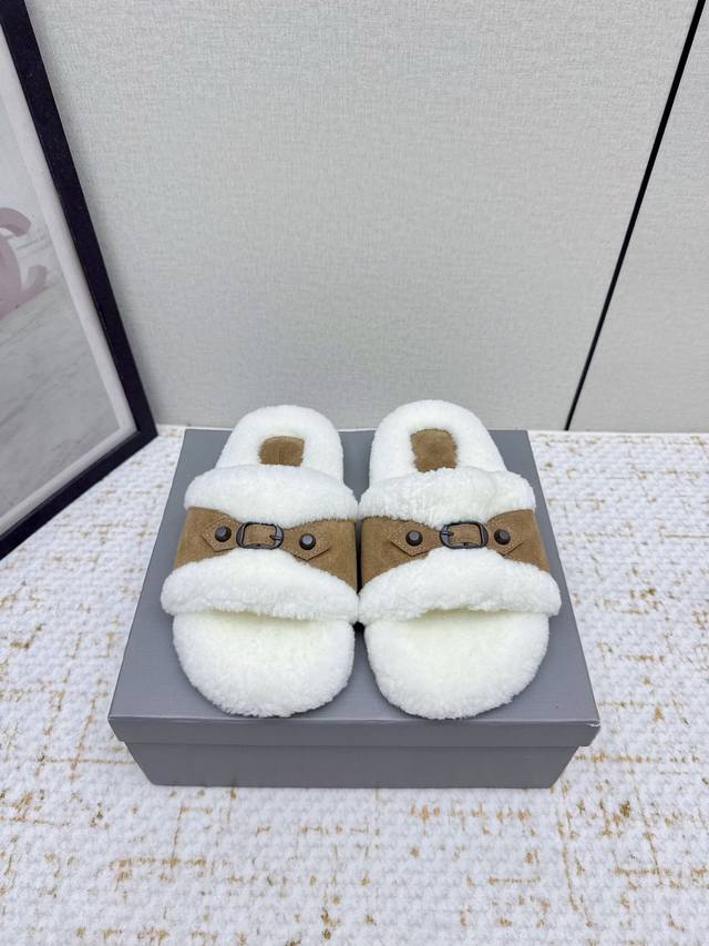 High-quality factory version Balenciaga 25 Fw Fall/Winter new wool slippers Cla