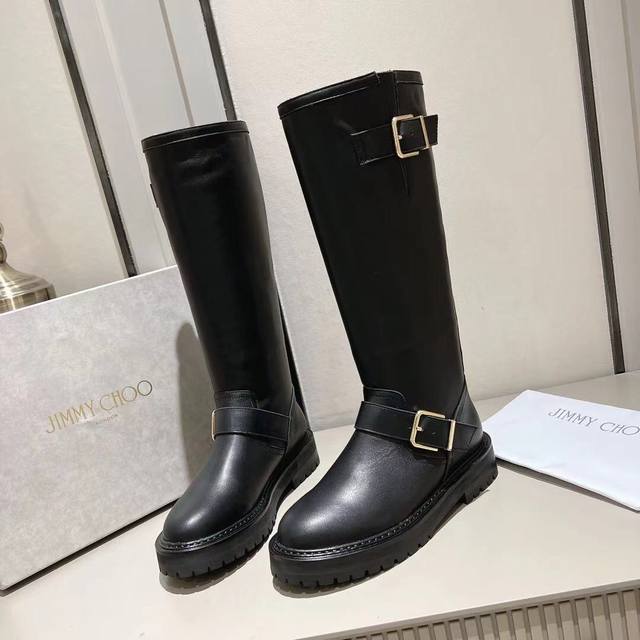 Jimmy Choo's latest Fall/Winter riding boots; a must-have for Fall/Winter outfit