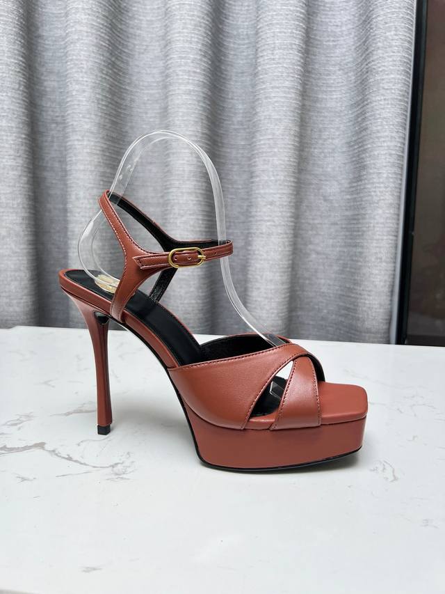 Saint Laurent YSL Saint Laurent Sandals Upper: Lambskin Sizes 35-42, Size 42 is