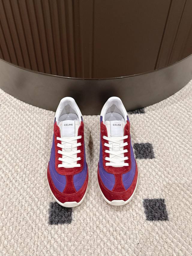 New Color. Sizes 35-40. 41 Custom Made. The Celine Racer women's vanilla low-to