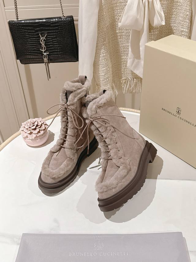 Factory Price (pp): Top Quality Exclusive 2025 Newest Wool Ankle Boots by Brune