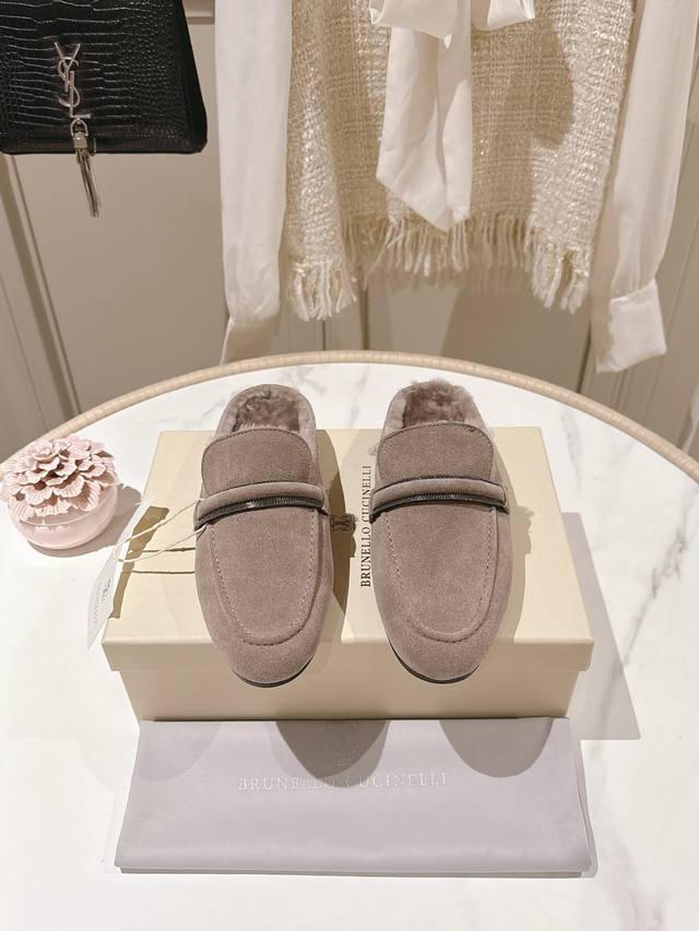 Factory Price p Exclusive model, highest quality Brunello Cucinelli BC flat woo