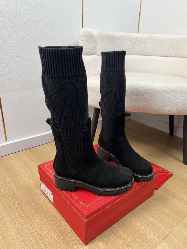 Rene Caovilla 2025 Rc's 2025 Early Spring New Arrivals - Latest Knitted Sock Boo