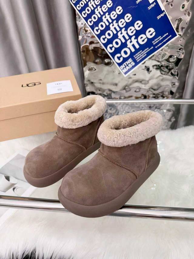 2025 Autumn/Winter New Potato Wool Ankle Boots Super cute and stylish, incredibl