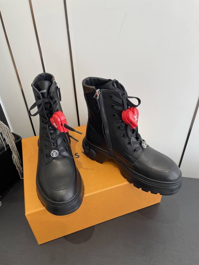 Accessories 60 Louis Vuotton 25Ss New Lace-up British Style Stylish Thick-Soled