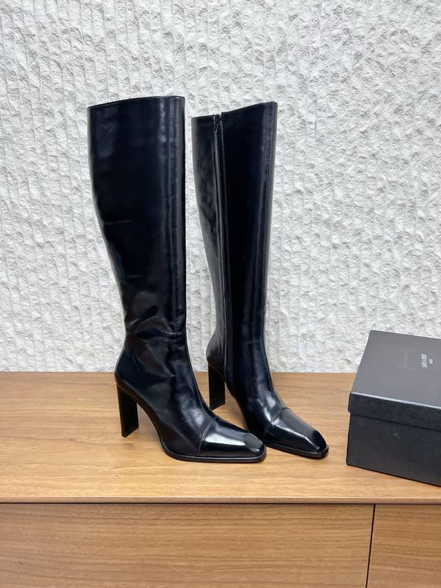 G731 Saint Laurent 25Ss Fall/Winter New Arrival Side Zipper High-Heeled Ankle Bo