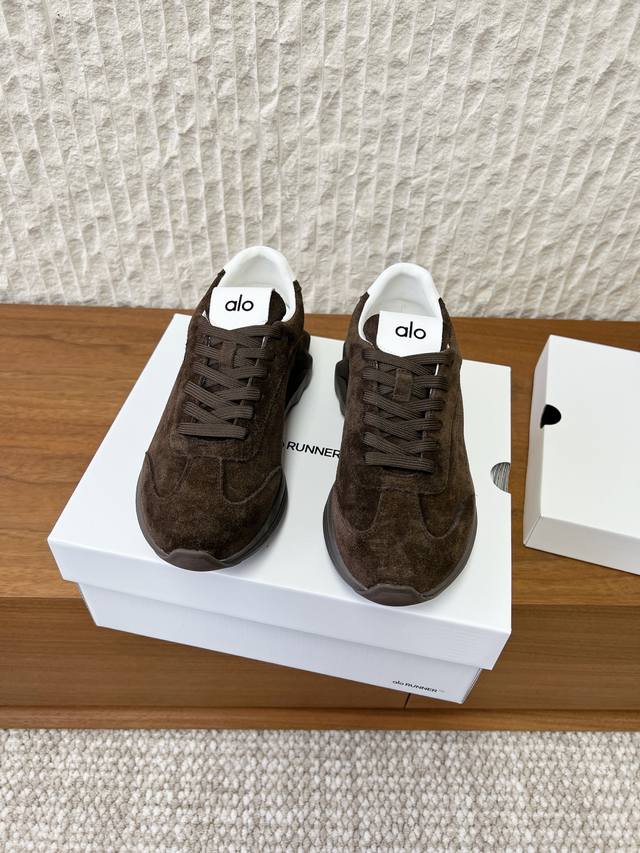 Brown Limited Women's Leather Lined G119 Alo Niche Trendy Brand 25Ss Autumn/Win