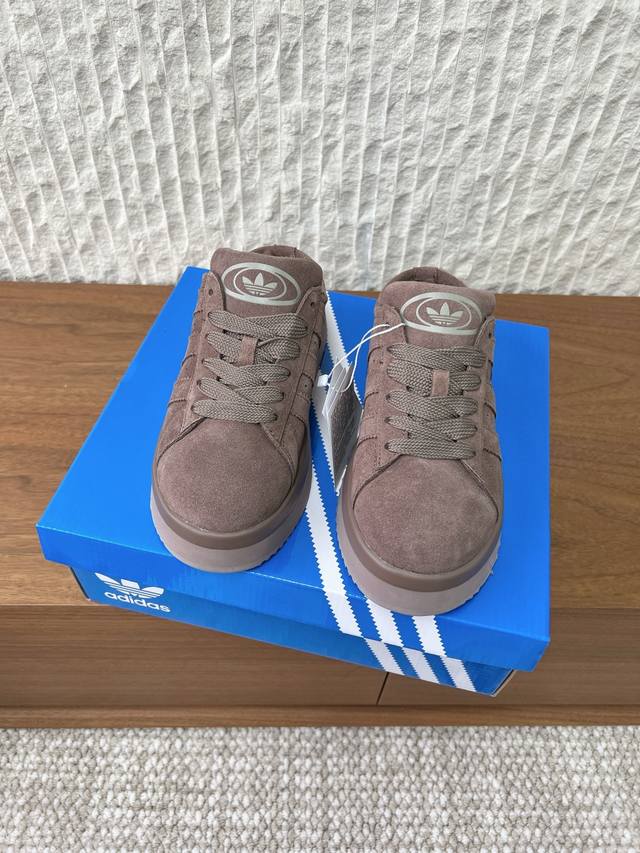 G119 Adidas Originals 25Ss Autumn/Winter New Style Thick-Soled Fleece Half-Slipp