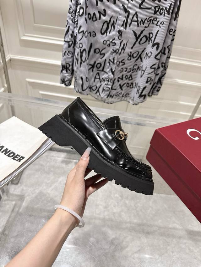 Factory Direct Import Gucci 60 Autumn/Winter New Horsebit British Style Slip-on