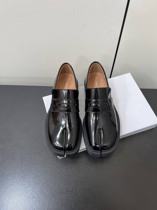 Men's Maison Margiela Mm6 High-Version Platform Split-Toe Tabi Loafers for Coup